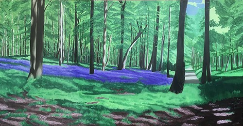 Painting Bluebell Woods - More Detailed
